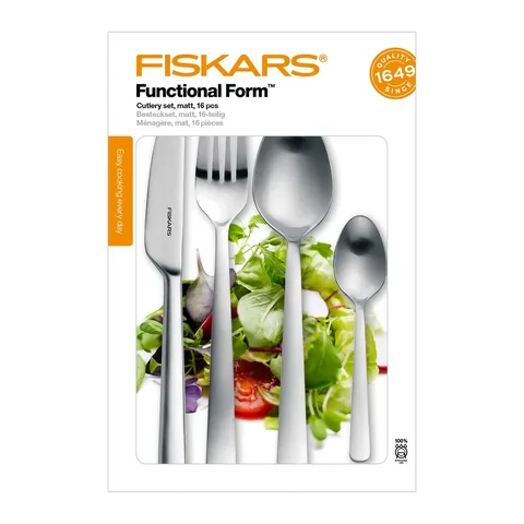 Söögiriistade komplekt Fiskars, matt, 16 osa