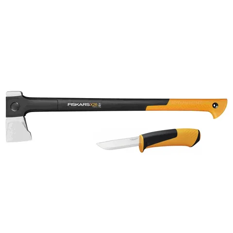 Lõhkumiskirve X28 ja universaalnoa komplekt Fiskars X-series