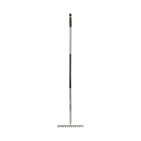 Kõvera varrega aiareha Fiskars Ergonomic, 14 piid