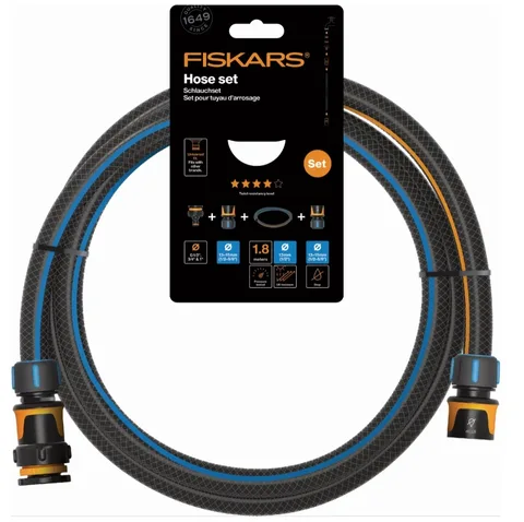 Ühendusvooliku komplekt Fiskars Q4, 13 mm, 1,8 m