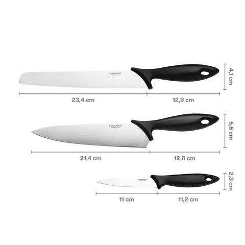 Kööginugade komplekt Fiskars, 3 nuga
