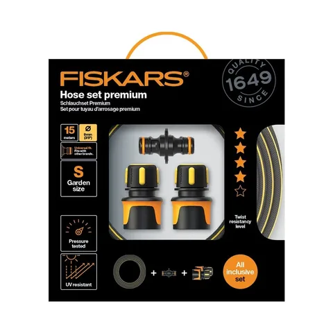 Aiavooliku komplekt Fiskars Premium, 9 mm (3/8″), 15 m, Q4