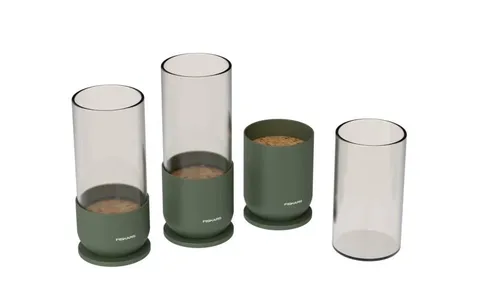 Taimede paljunduskomplekt Fiskars Plant Care, 3 klaasnõud metallalusega