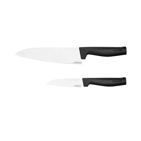 Noakomplekt Fiskars Hard Edge, kokanuga ja koorimisnuga